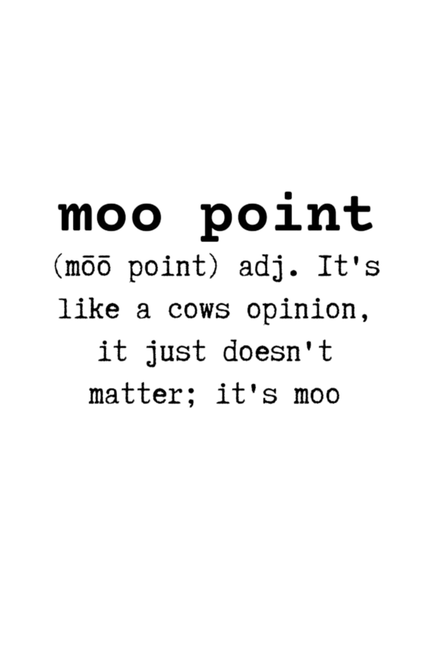 Moo Point Tee