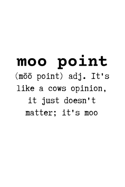 Moo Point Tee